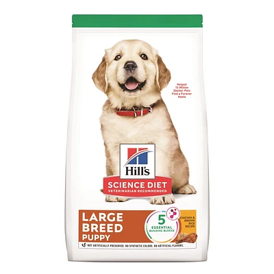 Science Diet - Large Breed Puppy Dry Dog Food for Healthy Growth & Lean Muscle Support – Chicken Recipe