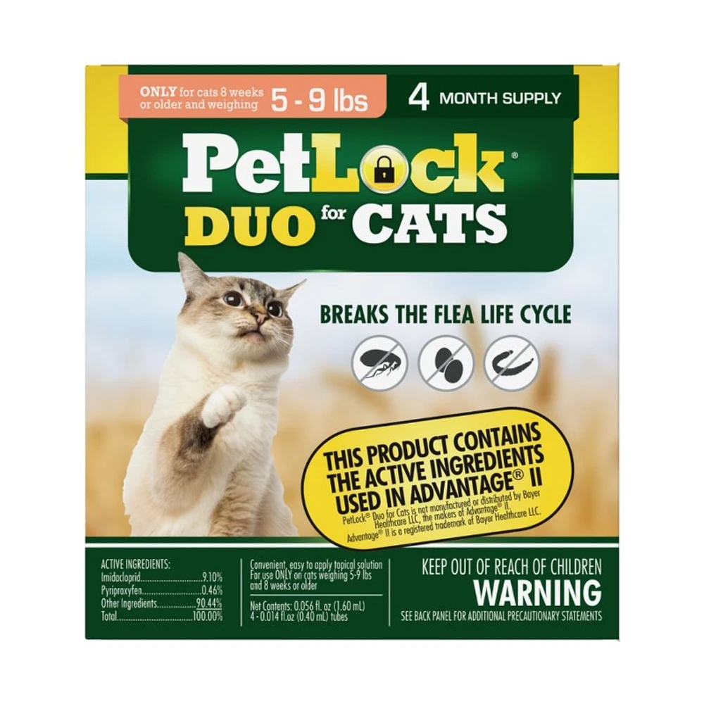 PetLock - Flea Prevention - Fast Acting Monthly Protection