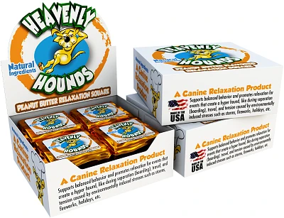 Heavenly Hounds - Calming Dog Soft Chew - Peanut Butter Relaxation Square