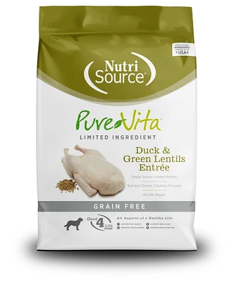 NutriSource - Dog Food - Grain-Free Duck & Green Lentils