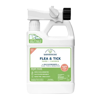 Wondercide - Flea & Tick For Yard + Garden Spray - Pet Safe & Plant Based with Essential Oil
