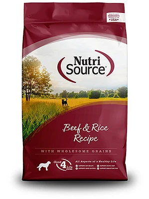 NutriSource - Dog Food - Beef & Rice Recipe