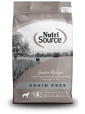 NutriSource - Dog Food - Grain Free Senior Turkey & Lentils