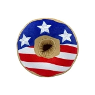 - Dog Toy - Stars & Stripes Donut