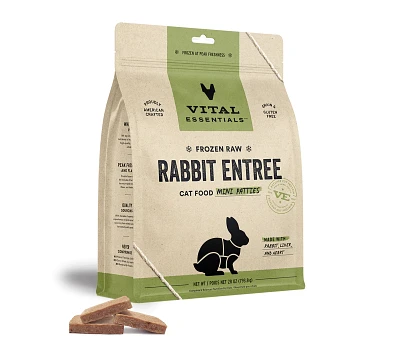 Vital Essentials - Raw Cat Food - Rabbit Mini Patties