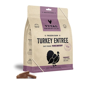 Vital Essentials - Raw Cat Food - Turkey Mini Patties