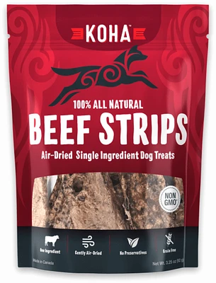 KOHA - Dog Treats - Beef Strips Air Dried