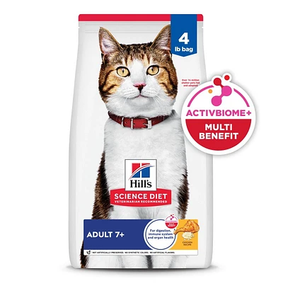 Science Diet - Mature Adult 7+ Dry Cat Food for Healthy Aging – Chicken Recipe – Supports Heart,  Kidney & Digestive Health