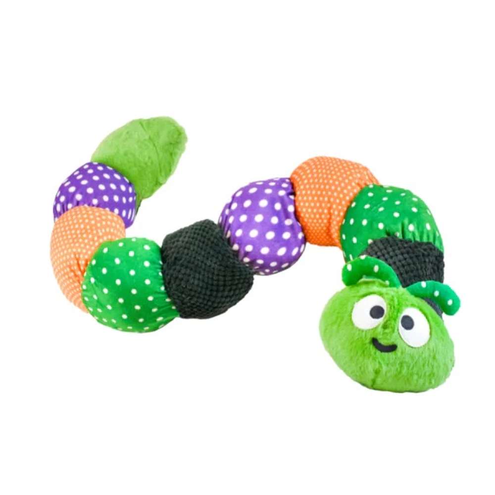 Patchwork - Plush Dog Toy - Halloween Caterpillar