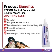 ZYMOX - Topical Cream with 0.5% Hydrocortisone