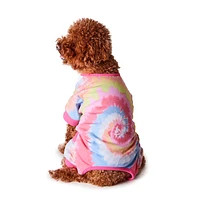 Hotel Doggy - Dog Onesie - Hot Pink Tie Dye