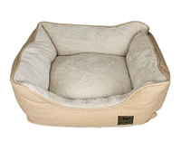 Tall Tails - Bolster Dog Bed - Khaki