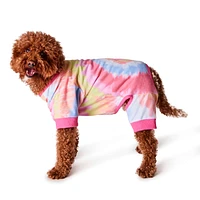 Hotel Doggy - Dog Onesie - Hot Pink Tie Dye