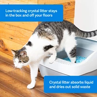 PetSafe - ScoopFree Crystal Cat Litter - Superior Odor Control & Low Tracking - Lightly Scented