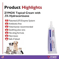 ZYMOX - Topical Cream with 0.5% Hydrocortisone