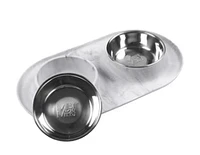 Messy Mutts - Double Feeder - Marble