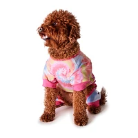 Hotel Doggy - Dog Onesie - Hot Pink Tie Dye
