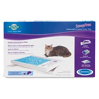 - ScoopFree Crystal Cat Litter Disposable Tray - Quick Cleanup & Odor Control - Refill