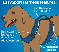 EasySport™ Dog Harness - Padded Adjustable Fit with Quick Snap Buckles & Control Handle
