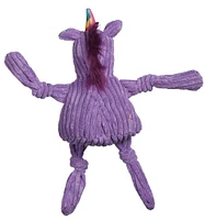 HuggleHounds - Dog Toy - Knottie - Rainbow Unicorn