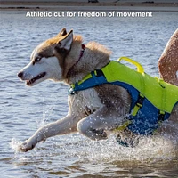 Surf N Turf Dog Life Jacket - High Buoyancy, Adjustable & Reflective with Dual Handles