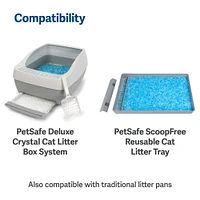 PetSafe - ScoopFree Crystal Cat Litter - Superior Odor Control & Low Tracking - Lightly Scented