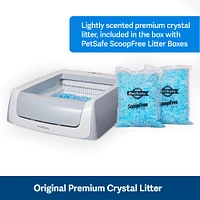 PetSafe - ScoopFree Crystal Cat Litter - Superior Odor Control & Low Tracking - Lightly Scented
