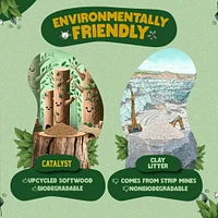 Catalyst - Lightweight Upcycled Soft Wood Cat Litter - Natural Odor Control & Low Dust Clumping Performance - Healthy Cat