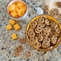 Wet Noses - Moments Limited Ingredient Crunchy Dog Treats - Made with Human Grade Ingredients - Cheesy Pretzel Recipe