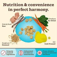Primal - Kibble in the Raw Dog Food - Premium Freeze Dried Raw Nutrition with Whole Ingredients - Fish & Pork Recipe