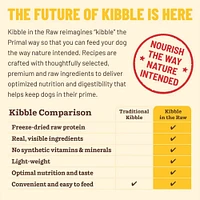 Primal - Kibble in the Raw Dog Food - Premium Freeze Dried Raw Nutrition with Whole Ingredients - Puppy Recipe