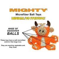 MIGHTY® - Plush Dog Toy - Soft Microfiber Fabric with Squeaky Ball Core for Tug & Fetch - Brachiosaurus