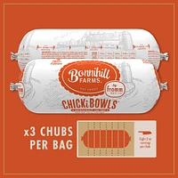 Bonnihill Farms - Gently Cooked Sous Vide Frozen Dog Food - Nutrient Rich ChickiBowls - For All Dog Breeds & Ages