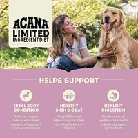 ACANA - Limited Ingredient Dry Dog Food - Supports Digestive Health - Singles Lamb & Apple Recipe - 25 lbs Bag
