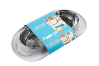 Messy Mutts - Double Feeder - Marble