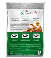 Fresh and Natural - Clumping Clay Cat Litter - Low Dust Natural Mineral Crystals for Odor Control - Unscented