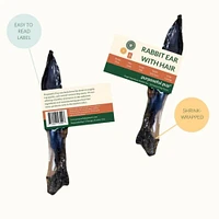 Purposeful Pup - Rabbit Ear with Hair - Single Ingredient & High Protein Dog Treat