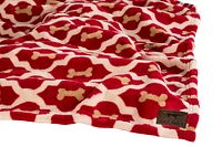 - Dog Bed Blanket - Red Bone