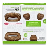 Benebone - Dog Chew Toy - Bacon Dental Chew & Wishbone