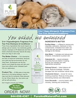 Pure and Natural Pet - Dog Shampoo - 2 in 1 Hypoallergenic