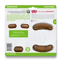 Benebone - Dog Chew Toy - Tiny 2 Pack - Bacon Flavor