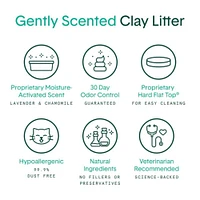 Boxiecat - Natural Clumping Clay Cat Litter - Probiotic Odor Control with Chamomile & Lavender - Gently Scented
