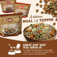 Bonnihill Farms - Gently Cooked Sous Vide Frozen Dog Food - Nutrient Rich TurkiBowls - For All Dog Breeds & Ages