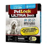 PetLock - 4M Flea & Tick Prevention - Fast Acting Monthly Protection