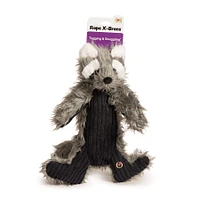 HuggleHounds - Dog Toy - Rope X-Brace - Redwood Raccoon