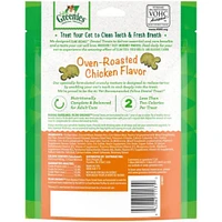 Greenies - Dental Cat Treats - Crunchy Texture for Clean Teeth & Fresh Breath - Oven Roasted Chicken Flavor