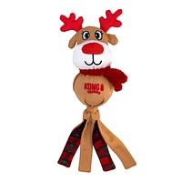 KONG Holiday - Dog Toy - Holiday Wubba Santa,  Reindeer,  or Pengiun - Assorted