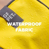GF Pet - Reversible Dog Raincoat - Waterproof,  Reflective & Adjustable Fit - Yellow Leaves