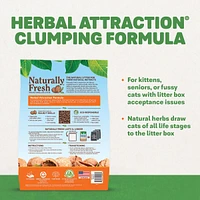Naturally Fresh - Quick Clumping Walnut Shell Cat Litter - Herbal Attraction Formula - Kittens,  Seniors & Fussy Cats
