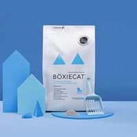 Boxiecat - Natural Bentonite Clumping Clay Cat Litter - Odor Control & Hard Flat Top® Clumps -  Unscented
